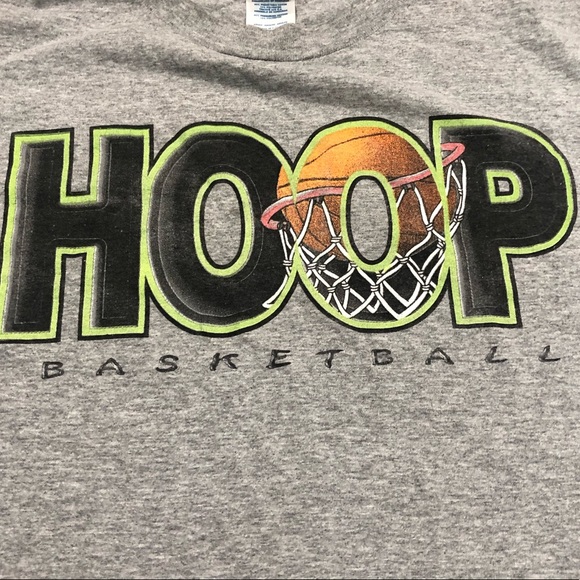 y2k Vintage Basketball Hoops T-Shirt 100% Cotton - Picture 2 of 4